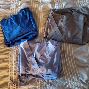 3 sets of Dagacci scrubs